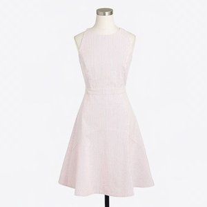 J.Crew Pink Seersucker Tie Back Dress